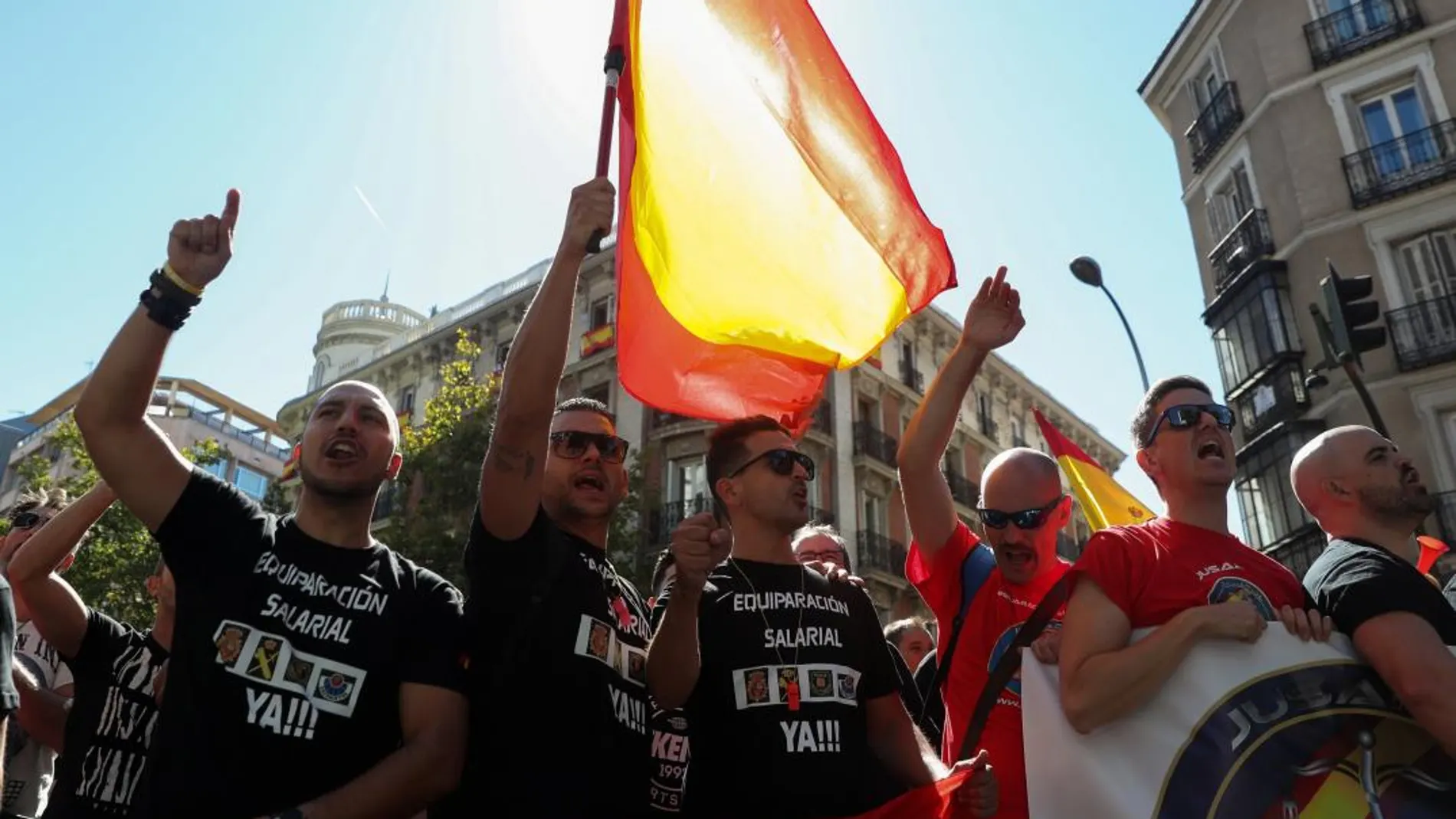 Manifestación de Jusapol en Madrid