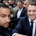 Emmanuel Macron junto a Alexandre Benalla en una imagen de mayo del año pasado