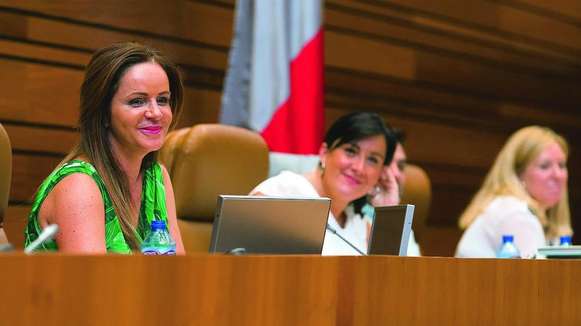 La presidenta de las Cortes, Silvia Clemente, durante una de las sesiones plenarias de este nuevo periodo.
