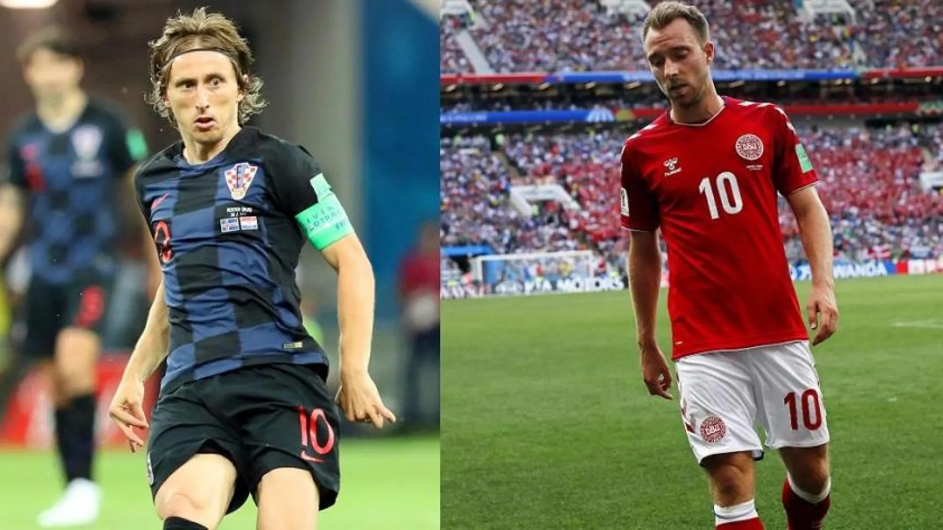 El croata Luka Modrić y el danés Christian Eriksen / Efe