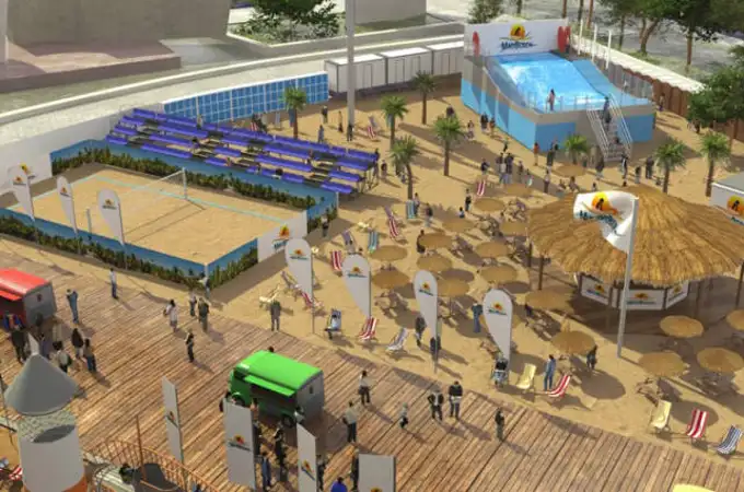 Carmena plantea mover el Mad Beach al Parque Sindical en 2019