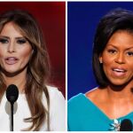 Melania Trump (2016) y Michelle Obama (2008)