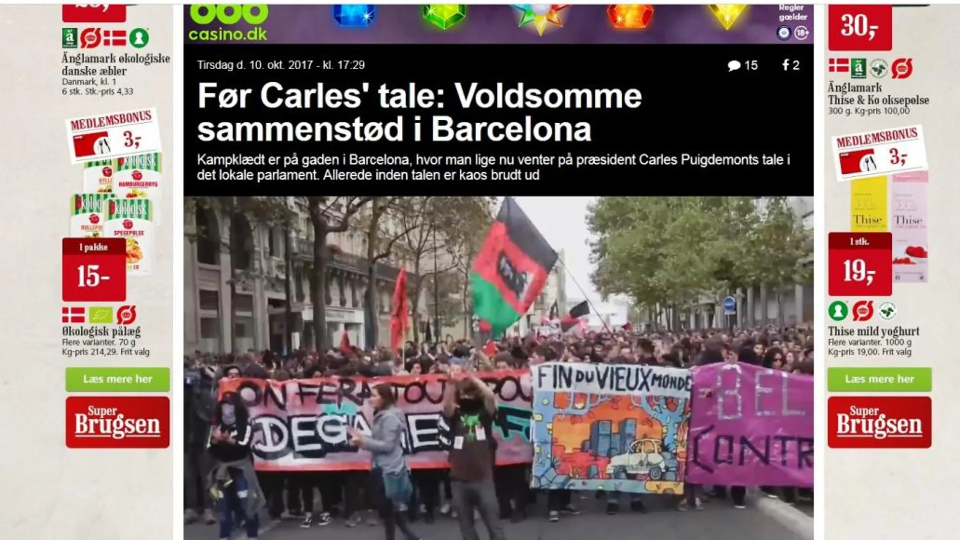 Medios nórdicos utilizan vídeos de altercados en Francia para informar sobre la situación en Cataluña