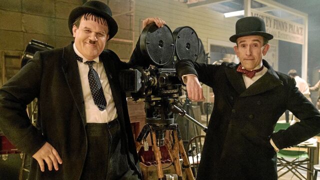 John C. Reilly (izquierda) y Steve Coogan (derecha), protagonizan el «biopic» «Stan&amp;Ollie», que se estrena en marzo