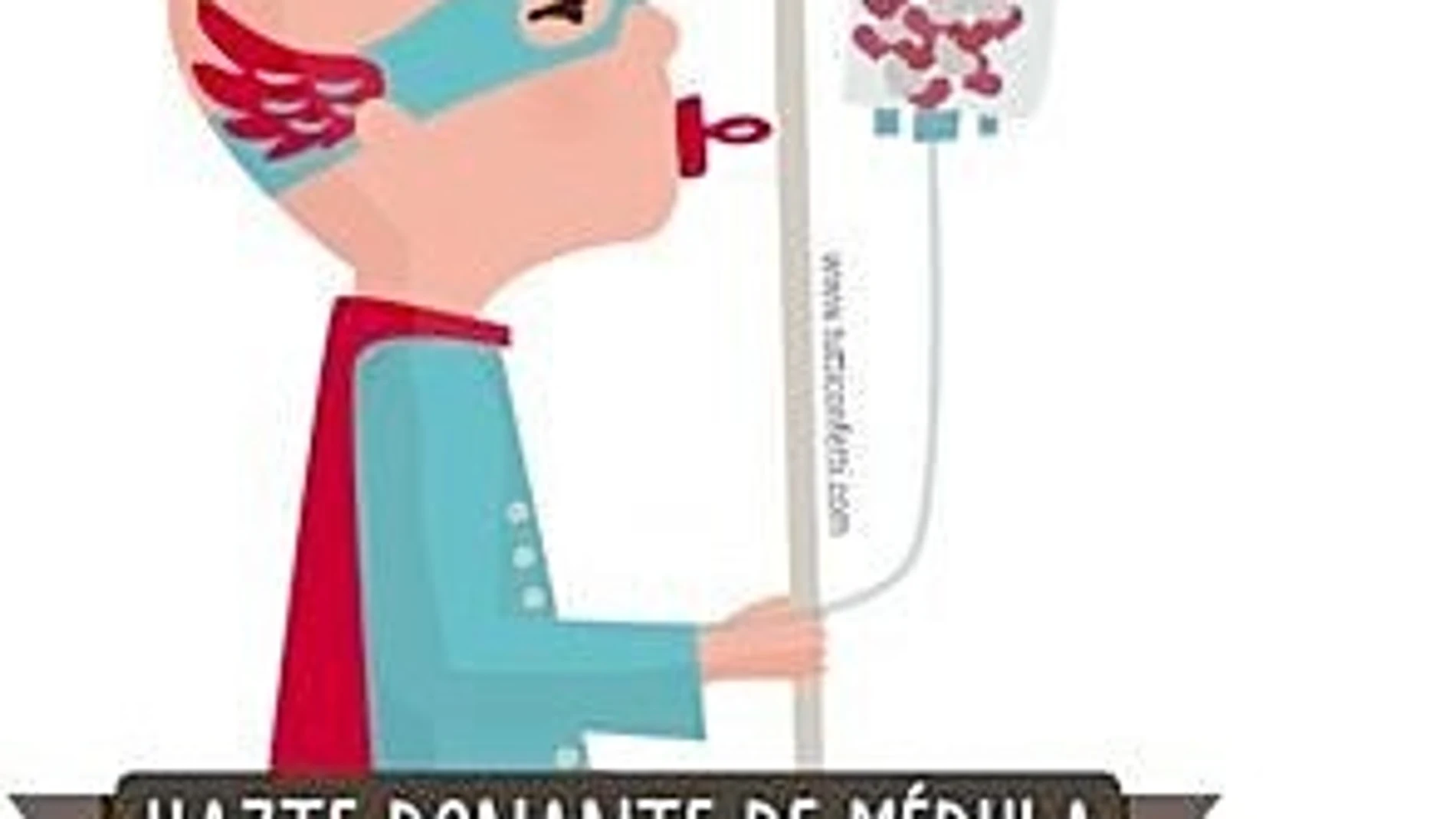 Imagen de la campaña «Hazte donante de médula»