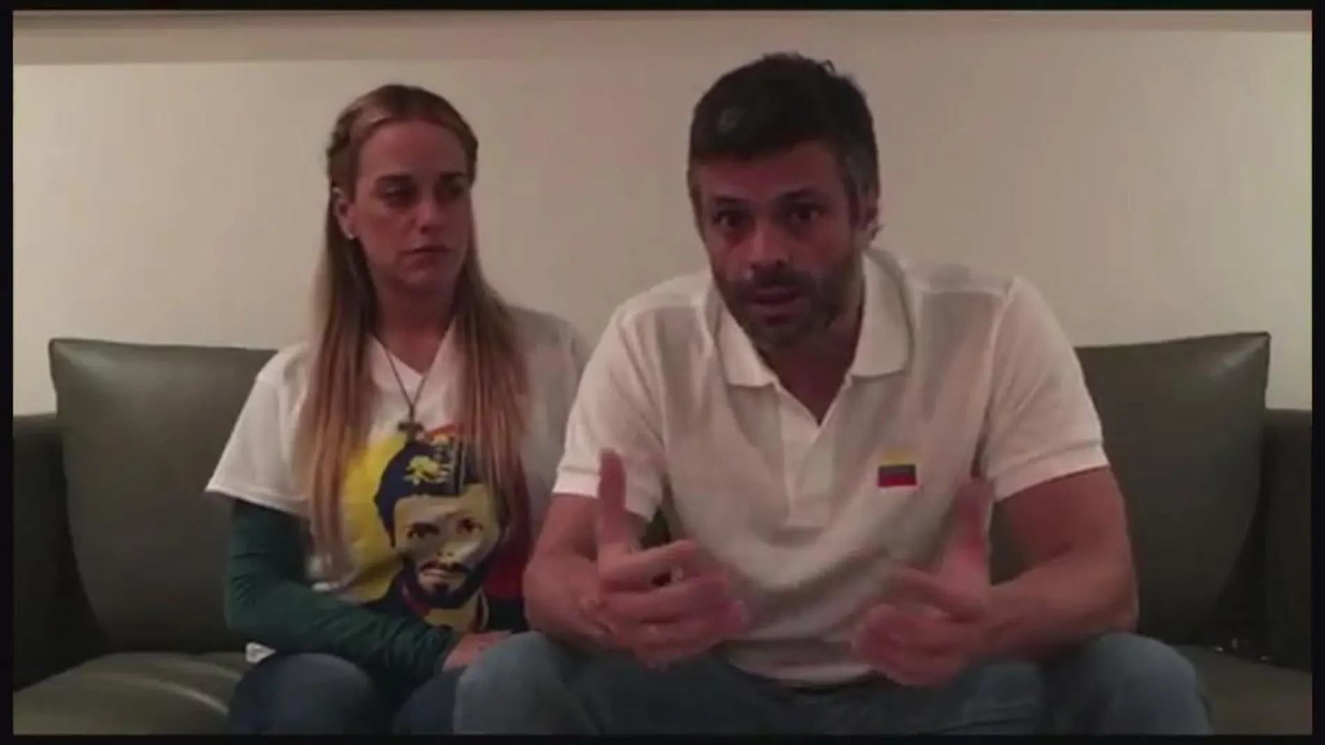 Leopoldo López fue detenido tras divulgar un vídeo junto a su mujer