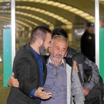 Miguel Galán y Osama, cuando éste llegó a Madrid