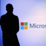Perfil del consejero delegado de Microsoft, Satya Nadella, durante una presentación de productos de la compañía / AP