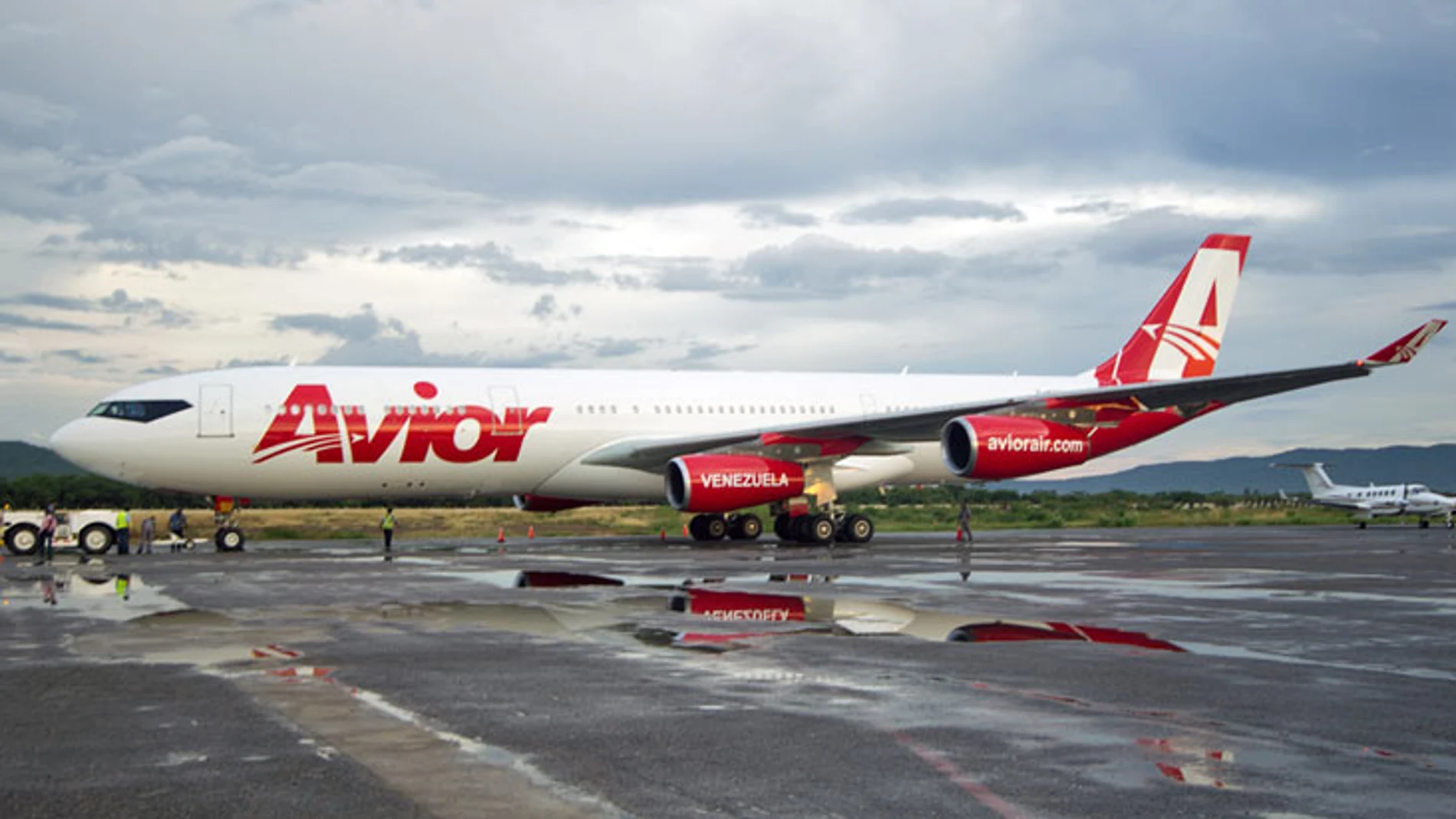 Avión de la compañía venezolana Avior Airlines