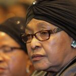 Winnie Madikizela-Mandela, durante un acto en Johannesburgo, el 28 de marzo de 2017. EFE/ Kevin Sutherland