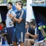 Raúl, en su primer día como entrenador del Cadete B del Real Madrid / Efe