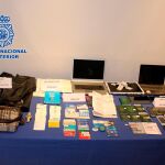 Material incautado por los agentes