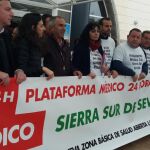 El acto fue convocado por la Plataforma Médico 24 Horas «Ya» de la Sierra Sur de Sevilla