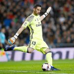 Casilla, en un partido con el Real Madrid