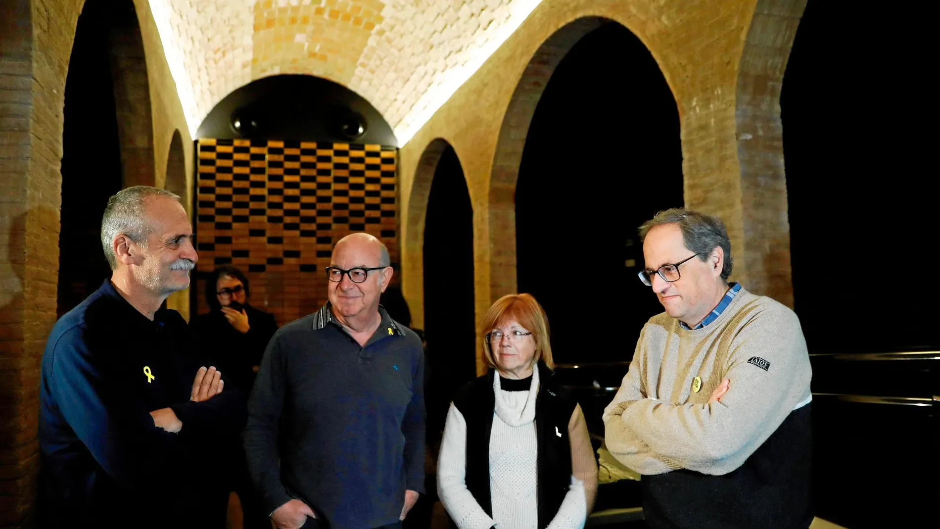 Quim Torra inició ayer un ayuno de 48 horas en Barcelona que le llevará también a dormir en el monasterio de Montserrat