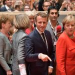 La canciller alemana, Angela Merkel, y el presidente de Francia, Emmanuel Macron