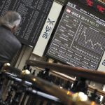 Paneles de la Bolsa de Madrid