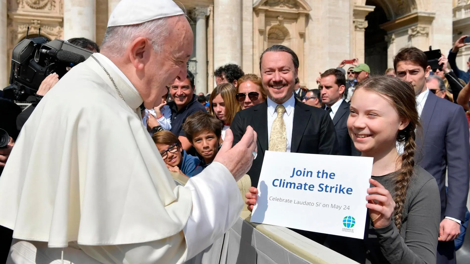 El encuentro entre el Papa Francisco y Greta Thunberg en El Vaticano