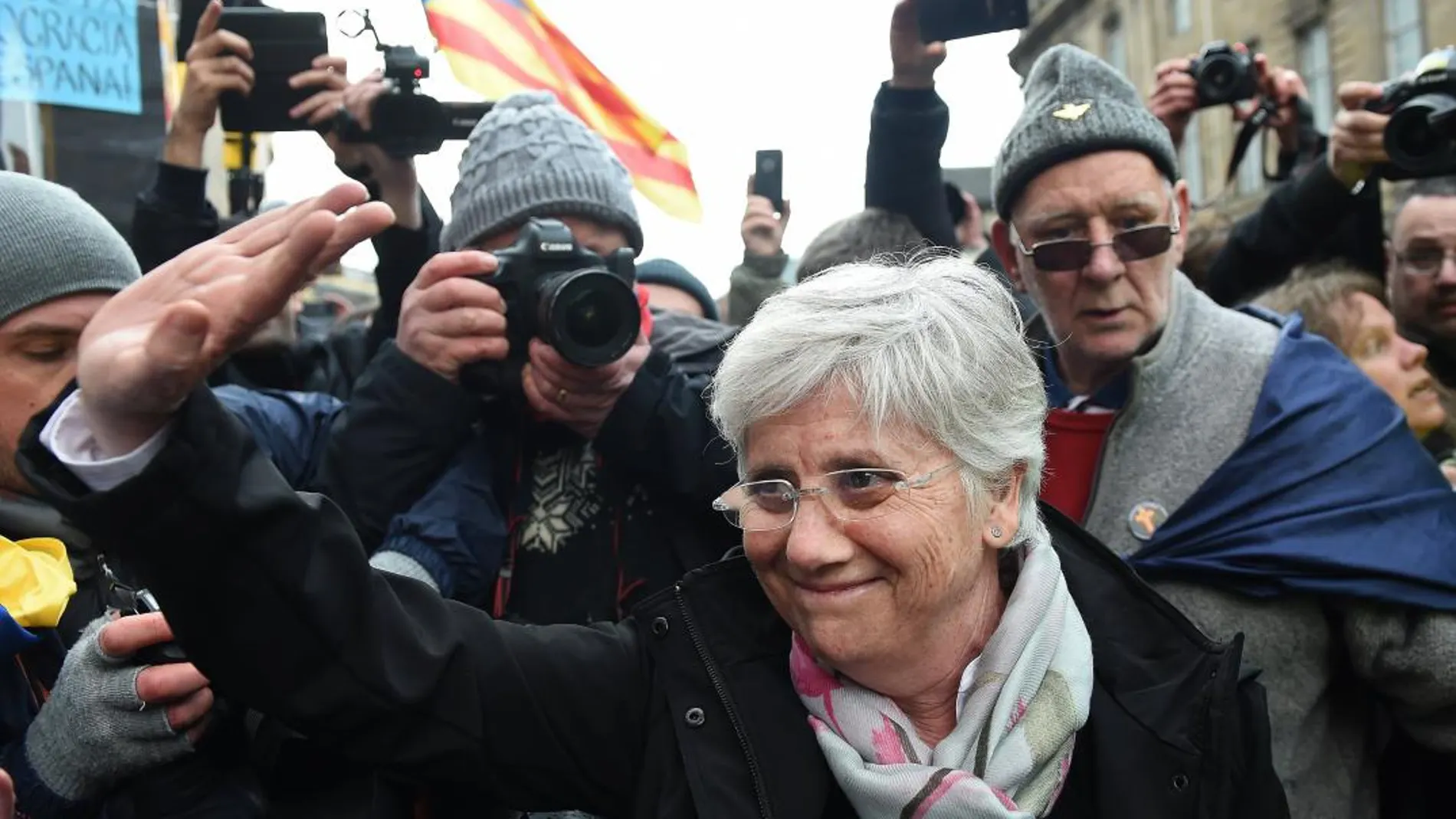 La exconsellera del Govern Clara Ponsatí tras declarar ante un tribunal de Edimburgo