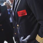 Imagen del pasado 11 de abril de un piloto de Air France en huelga / Ap
