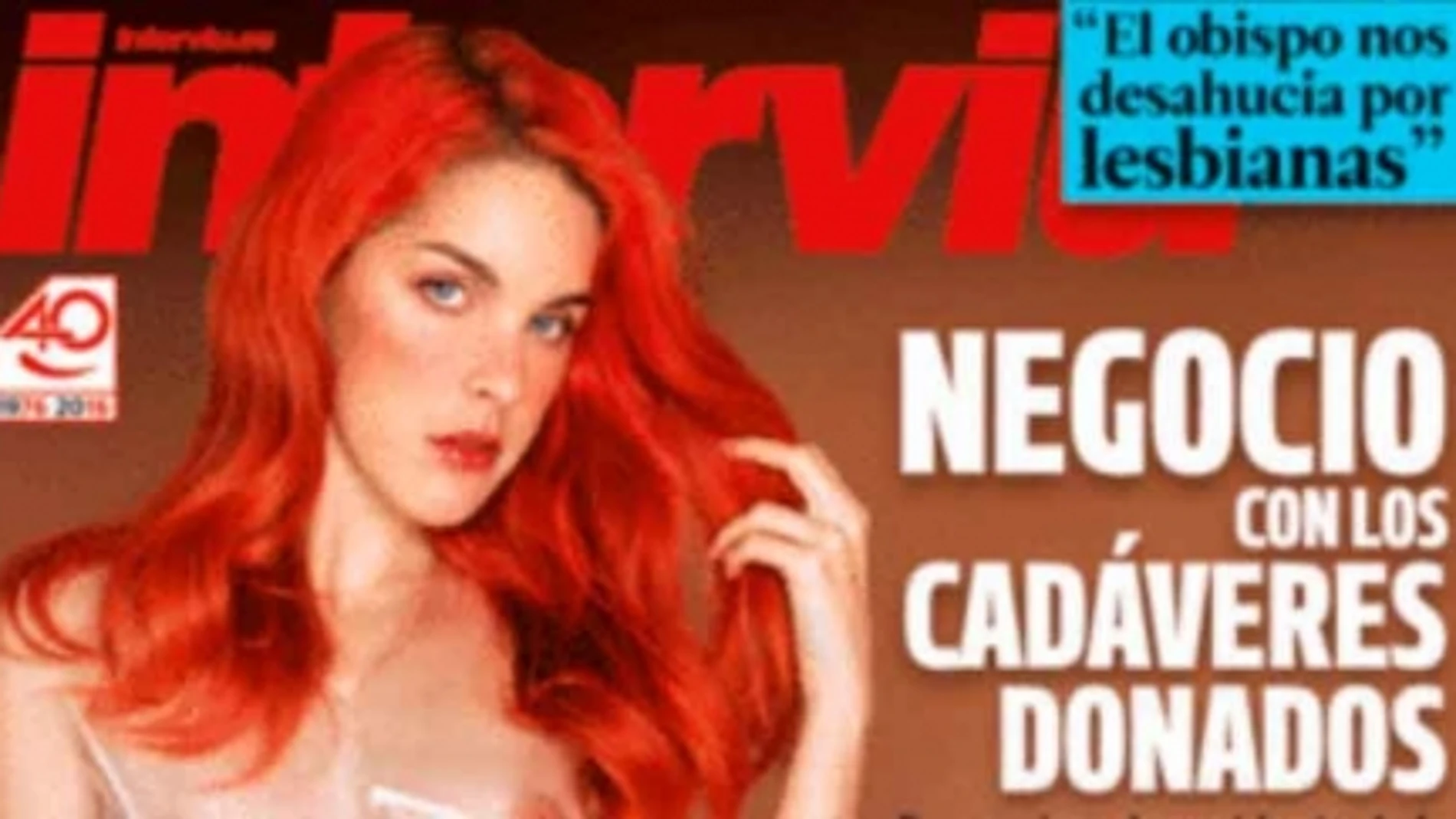 La directora, actriz porno y podemita Amarna Miller, protagonista de la portada de Interviu de esta semana