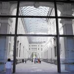 Vista de la Galería de Cristal en los días de tránsito para el público