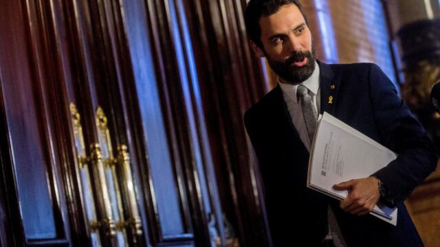 El presidente de la cámara catalana, Roger Torrent,
