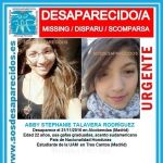 Desaparece una estudiante hondureña de 22 años en Alcobendas
