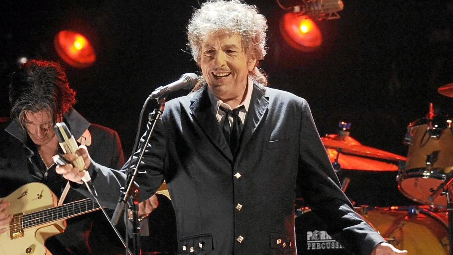 Imagen de un concierto de 2012 de Bob Dylan, artista que habitualmente no permite tomar fotografías de sus espectáculos