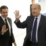 Nicolas Sarkozy y Alain Juppe, en una imagen de archivo.