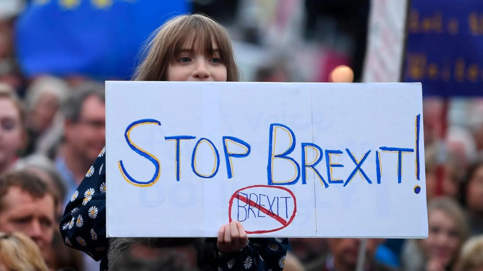 Imagen de archivo de una manifestación en contra del Brexit en Belfast / Foto: Reuters