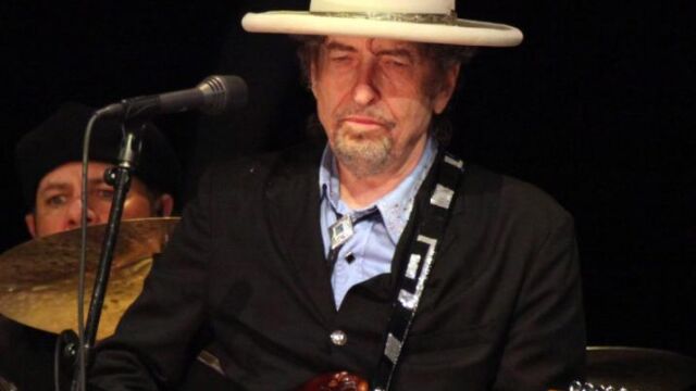 La leyenda estadounidense del folk-rock Bob Dylan