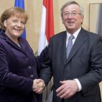 Angela Merkel y Jean Claude Juncker, en una imagen de archivo
