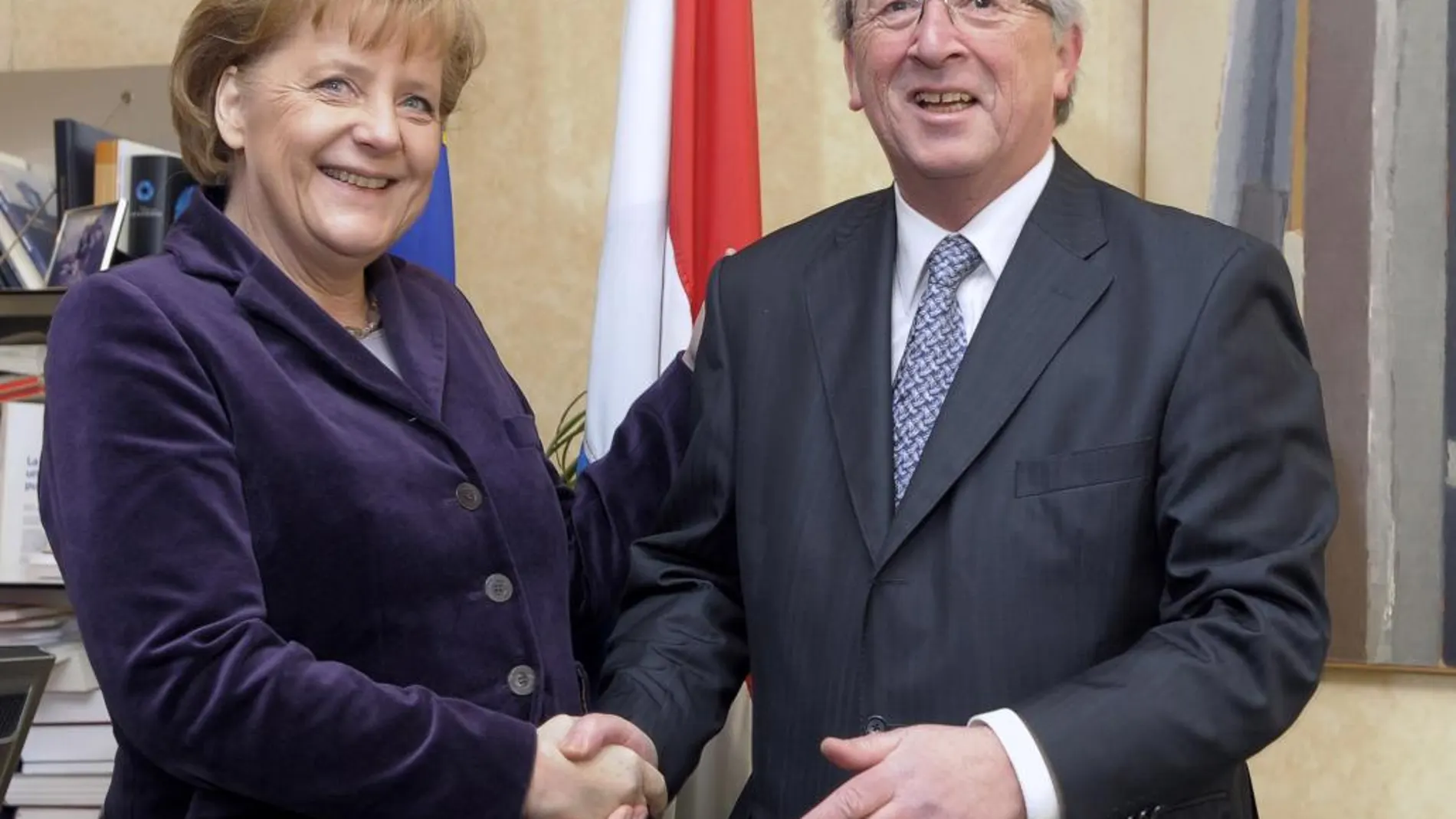 Angela Merkel y Jean Claude Juncker, en una imagen de archivo