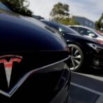 Coches de la marca Tesla.