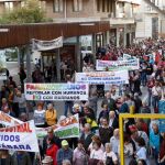 Multitudinaria protesta por el centro de Zamora
