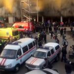 Servicios de emergencia en el centro comercial "Sindika"