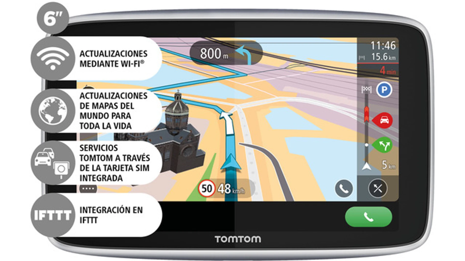 El TomTom GO Premium, mucho más interconectado