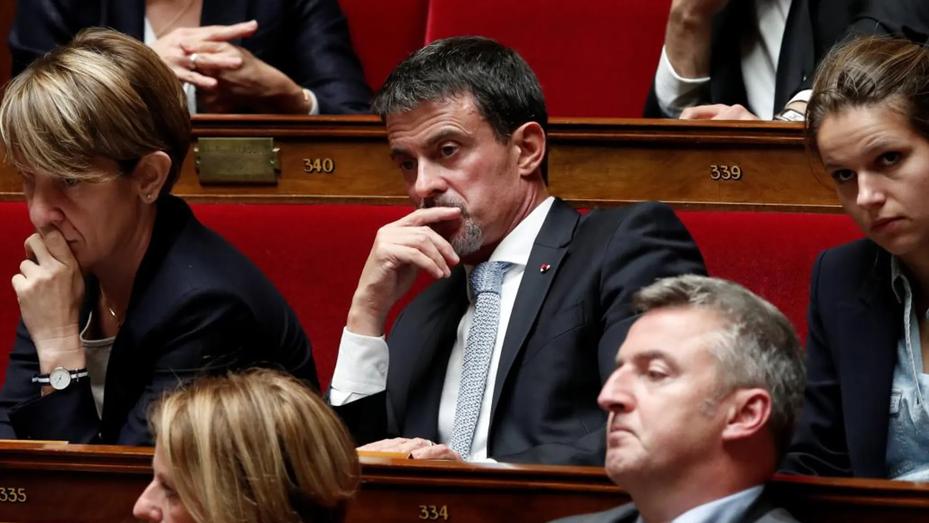 Manuel Valls en la Asamblea Nacional de París
