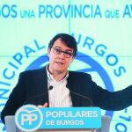 El secretario autonómico del PP en Castilla y León, Alfonso Fernández Mañueco, durante la Convención del partido en Burgos.