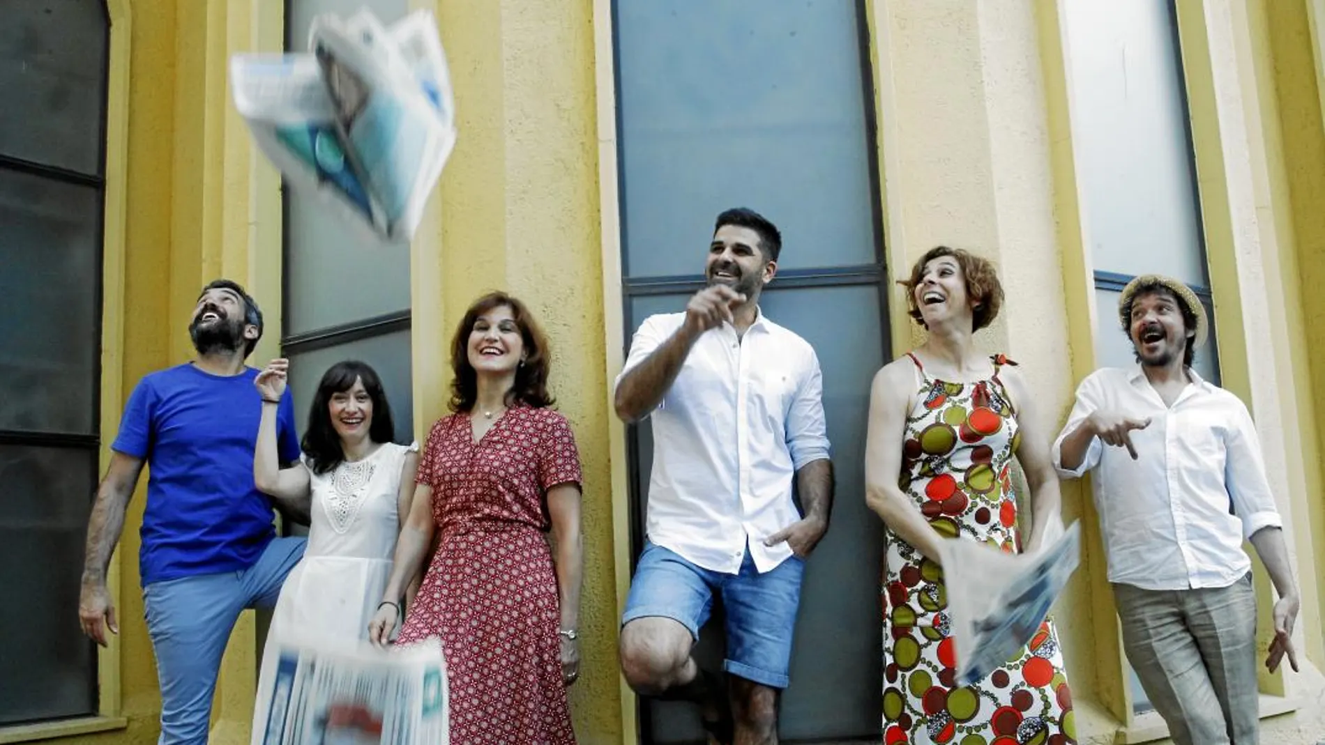 Paco Déniz, Natalia Hernández, Elena González, Javier Lara, Eva Tarancón y Juan Antonio Lumbreras / Connie G. Santos