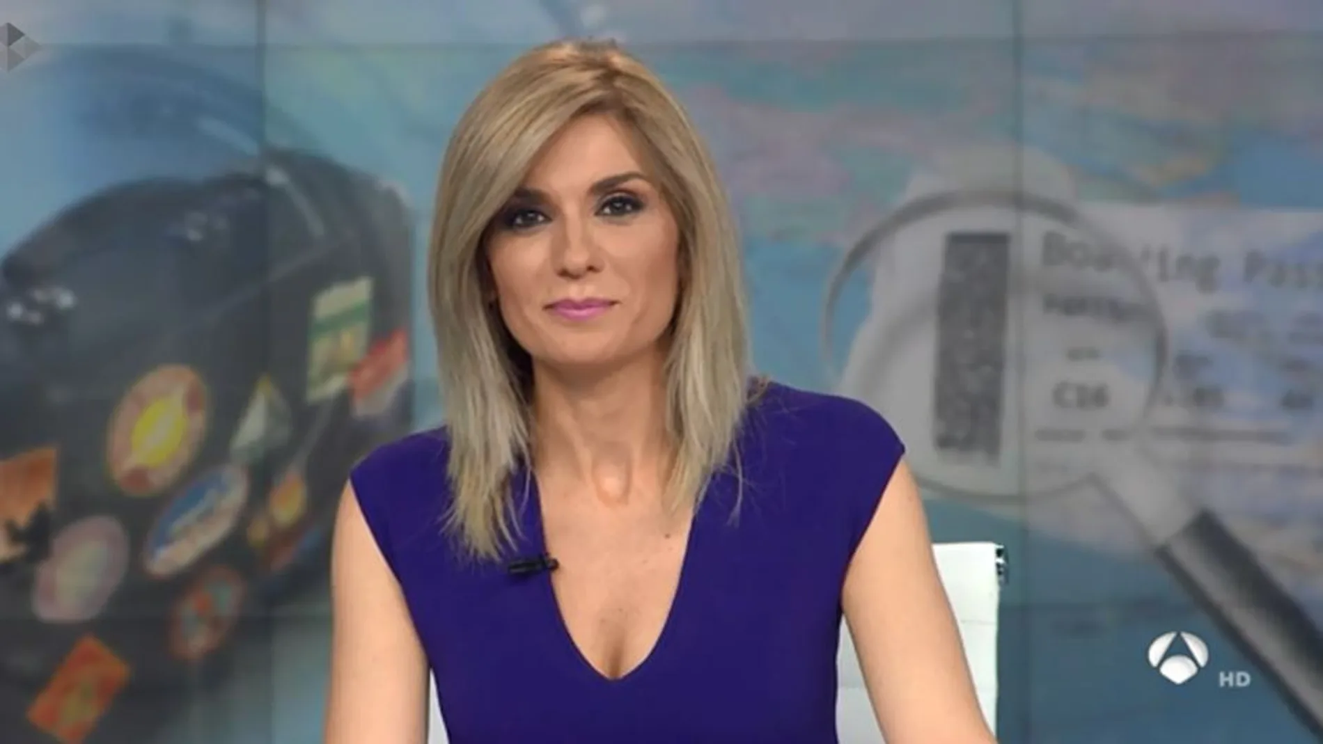 Sandra Golpe, presentadora del informativo de Antena 3