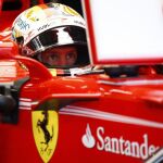 El piloto alemán Sebastian Vettel (Ferrari) fue eliminado en la primera ronda de clasificación del Gran Premio de Malasia