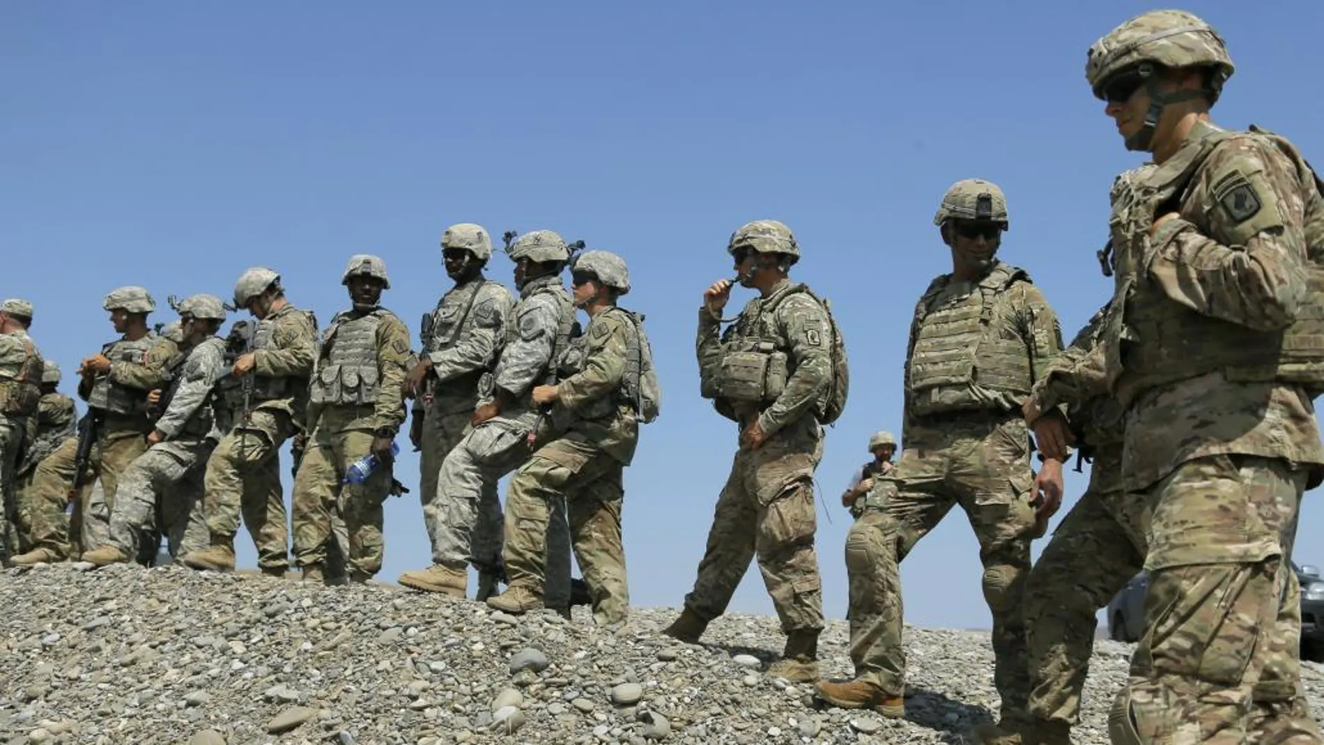 Soldados del Ejército estadounidense, durante un ejercicio, en una imagen de archivo