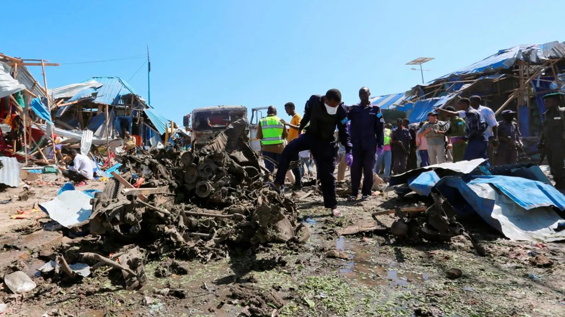 El ataque ha ocurrido en un concurrido mercado de Mogadiscio