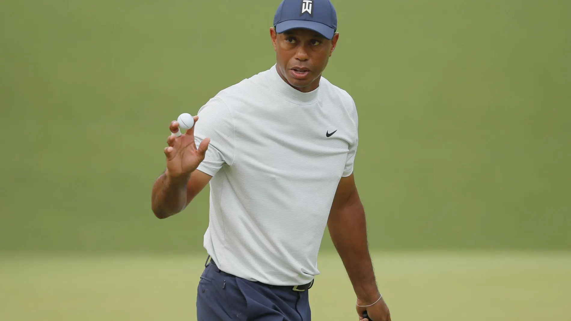 Tiger Woods, en la jornada de este viernes en Augusta