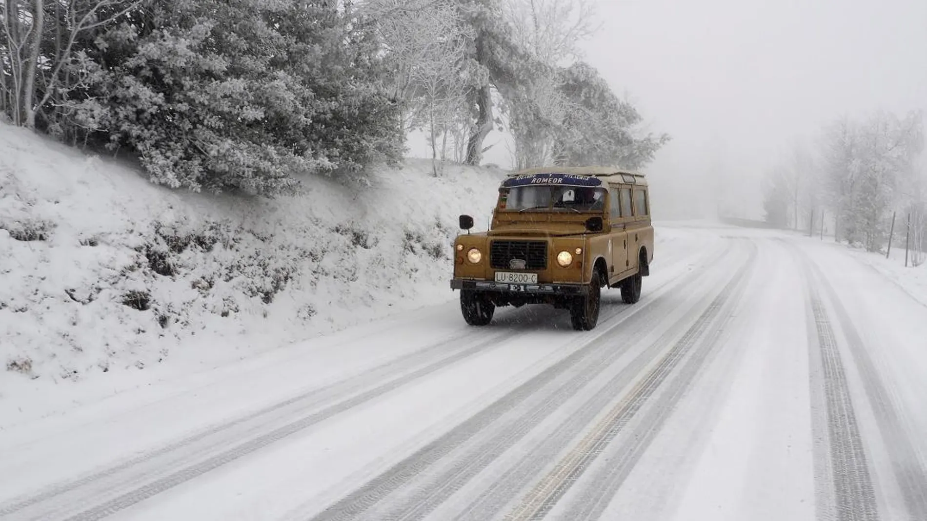 27 provincias de doce comunidades autónomas están en alerta por intensas nevadas