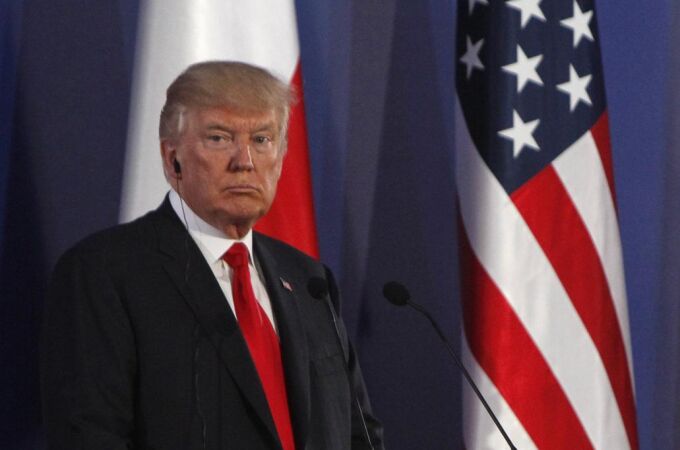 El presidente estadounidense, Donald Trump, en Varsovia, Polonia