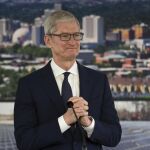 Tim Cook, consejero delegado de Apple, en un acto público el pasado miércoles