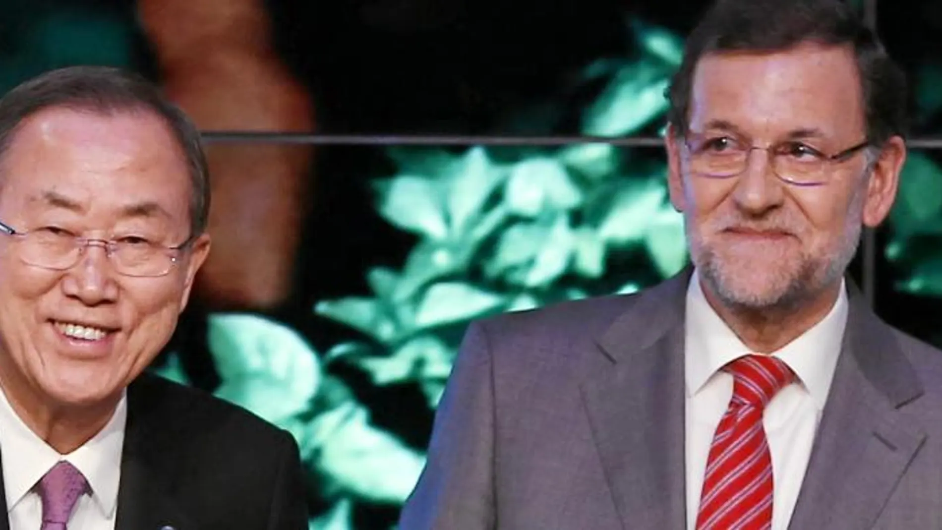 El secretario general de la ONU, Ban Ki-Moon y Mariano Rajoy clausuraron la cumbre